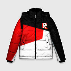 Куртка зимняя для мальчика Roblox текстура мобайл геометрия, цвет: 3D-черный