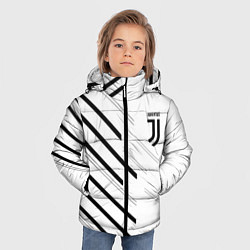 Куртка зимняя для мальчика Juventus sport geometry, цвет: 3D-черный — фото 2