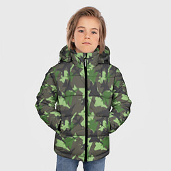 Куртка зимняя для мальчика Самолёты - камуфляж, цвет: 3D-красный — фото 2
