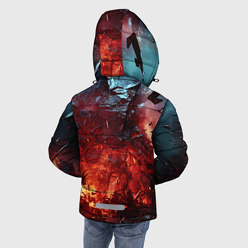 Зимняя куртка для мальчика Абстрактный взрыв / 3D-Черный – фото 4