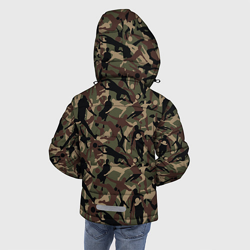 Зимняя куртка для мальчика Футбол - камуфляж / 3D-Черный – фото 4