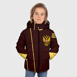 Куртка зимняя для мальчика Россия спорт стиль ссср, цвет: 3D-черный — фото 2
