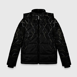 Зимняя куртка для мальчика Чёрные текстуры броня
