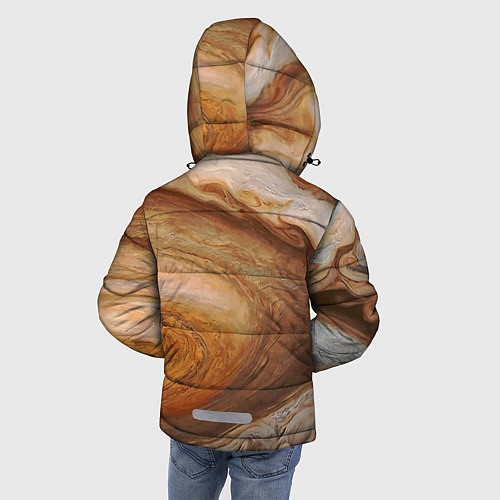 Зимняя куртка для мальчика Волны Юпитера - star dust / 3D-Черный – фото 4