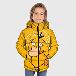 Куртка зимняя для мальчика Псидак желтая утка покемон, цвет: 3D-черный — фото 2