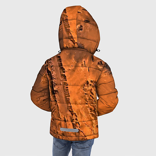 Зимняя куртка для мальчика Каналы на Марсе - star dust / 3D-Черный – фото 4