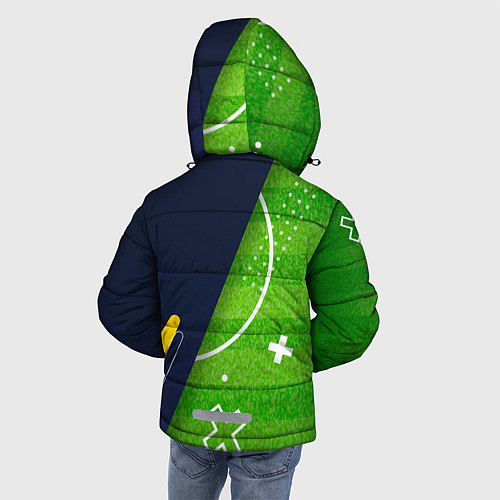 Зимняя куртка для мальчика Porto football field / 3D-Черный – фото 4