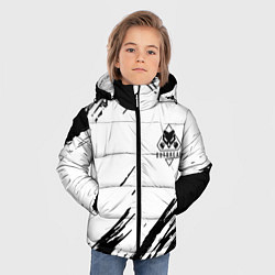 Куртка зимняя для мальчика Rainbow six текстура краски штрихи, цвет: 3D-черный — фото 2