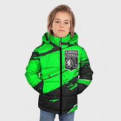 Куртка зимняя для мальчика Lyon sport green, цвет: 3D-черный — фото 2