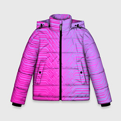 Зимняя куртка для мальчика Розовые градиентные линии