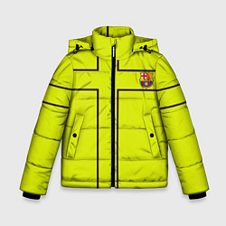 Куртка зимняя для мальчика Barcelona fc club sport, цвет: 3D-черный