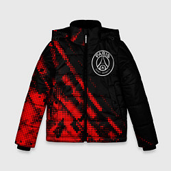 Куртка зимняя для мальчика PSG sport grunge, цвет: 3D-красный