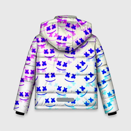Зимняя куртка для мальчика Marshmello pattern neon / 3D-Светло-серый – фото 2