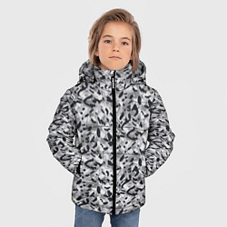 Куртка зимняя для мальчика Пикселированный городской серый камуфляж, цвет: 3D-светло-серый — фото 2