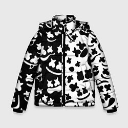 Куртка зимняя для мальчика Marshmello music pattern, цвет: 3D-красный