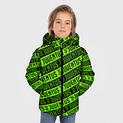 Куртка зимняя для мальчика Juventus green pattern sport, цвет: 3D-красный — фото 2