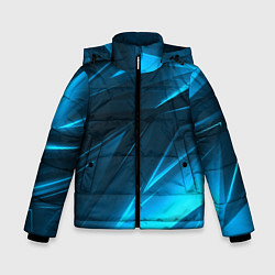 Зимняя куртка для мальчика Geometry stripes neon color