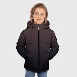 Куртка зимняя для мальчика Градиент тёмный бордовый, цвет: 3D-черный — фото 2