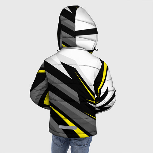 Зимняя куртка для мальчика Helldivers 2 - yellow uniform / 3D-Черный – фото 4