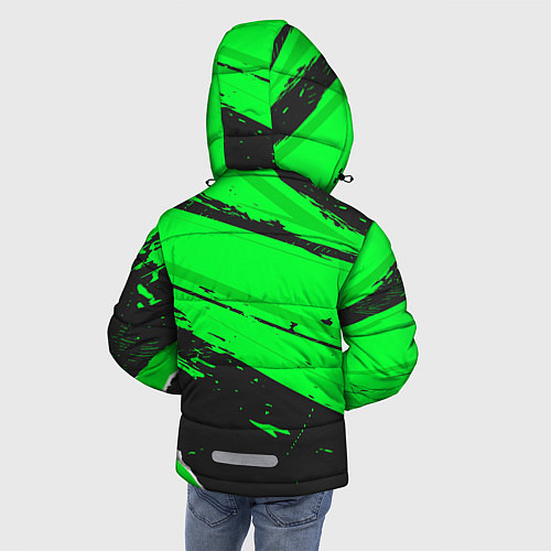 Зимняя куртка для мальчика AC Milan sport green / 3D-Черный – фото 4