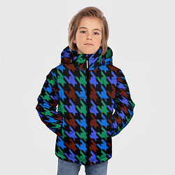 Куртка зимняя для мальчика Принт гусиные лапки, цвет: 3D-черный — фото 2