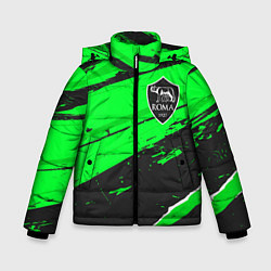 Куртка зимняя для мальчика Roma sport green, цвет: 3D-черный