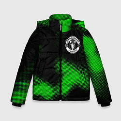 Куртка зимняя для мальчика Manchester United sport halftone, цвет: 3D-черный