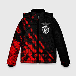 Куртка зимняя для мальчика Benfica sport grunge, цвет: 3D-красный