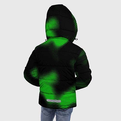 Зимняя куртка для мальчика Manchester City sport halftone / 3D-Черный – фото 4