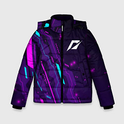 Куртка зимняя для мальчика Need for Speed neon gaming, цвет: 3D-черный