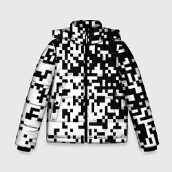 Куртка зимняя для мальчика Камуфляж городской, цвет: 3D-черный