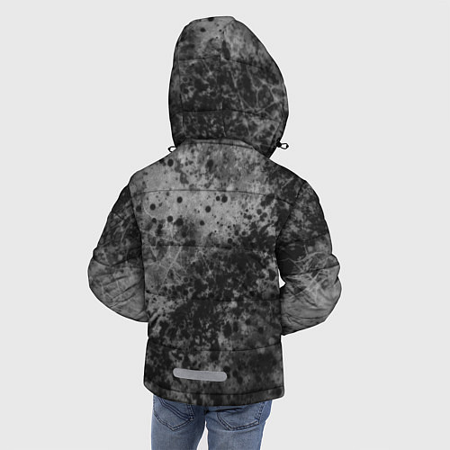 Зимняя куртка для мальчика Абстракция - серый пунш / 3D-Черный – фото 4