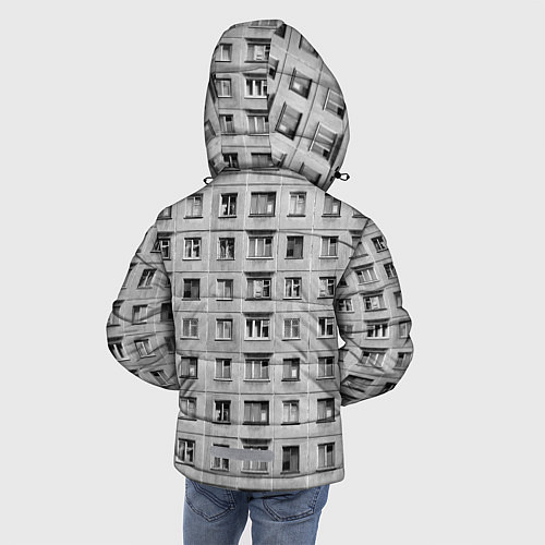 Зимняя куртка для мальчика Эстетика хрущёвки / 3D-Черный – фото 4