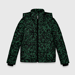 Зимняя куртка для мальчика Чёрно-зелёный пятнистый