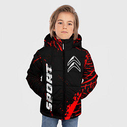 Куртка зимняя для мальчика Citroen red sport tires, цвет: 3D-черный — фото 2