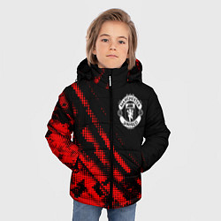 Куртка зимняя для мальчика Manchester United sport grunge, цвет: 3D-красный — фото 2