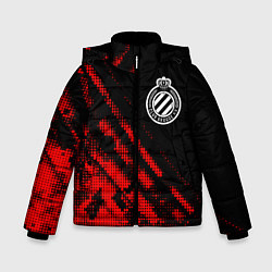 Куртка зимняя для мальчика Club Brugge sport grunge, цвет: 3D-красный