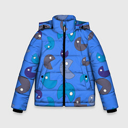 Зимняя куртка для мальчика Кусака ПакМан паттерн