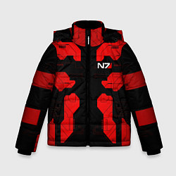 Куртка зимняя для мальчика Mass Effect - Red armor, цвет: 3D-черный