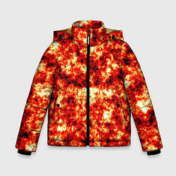 Куртка зимняя для мальчика Vulcan lava texture, цвет: 3D-светло-серый