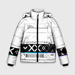 Куртка зимняя для мальчика Printstream white - скин CS, цвет: 3D-черный