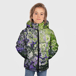 Куртка зимняя для мальчика Абстрактный эффект ржавчины, цвет: 3D-красный — фото 2