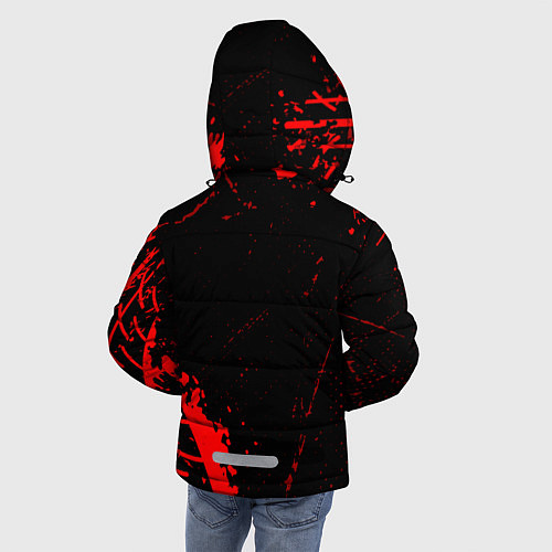 Зимняя куртка для мальчика Lexus red sport tires / 3D-Черный – фото 4