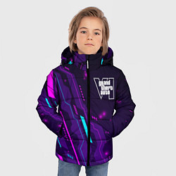Куртка зимняя для мальчика GTA6 neon gaming, цвет: 3D-черный — фото 2