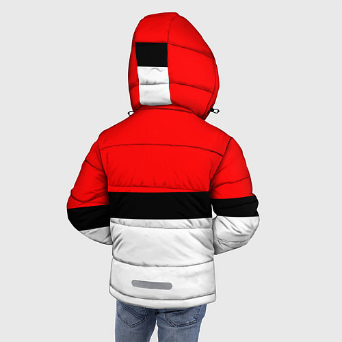 Зимняя куртка для мальчика Pokeball texture / 3D-Черный – фото 4