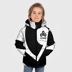 Куртка зимняя для мальчика Cloud9 - black and white, цвет: 3D-черный — фото 2