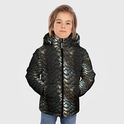 Куртка зимняя для мальчика Классическая старая броня текстура, цвет: 3D-красный — фото 2