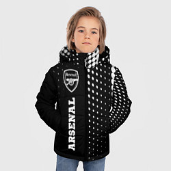 Куртка зимняя для мальчика Arsenal sport на темном фоне по-вертикали, цвет: 3D-черный — фото 2