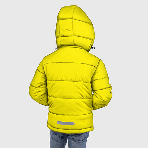 Зимняя куртка для мальчика Warning Danger Опасность паранормальных существ / 3D-Черный – фото 4