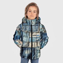 Куртка зимняя для мальчика Patchwork denim - vogue, цвет: 3D-красный — фото 2